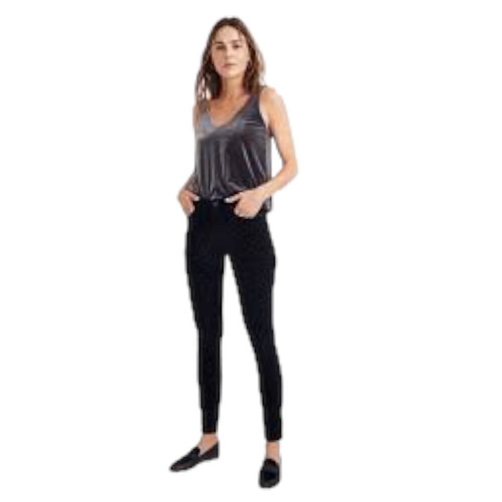 Madewell Mid Rise Skinny Jeans In Flocked Leopard 30